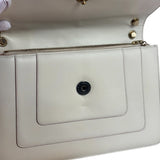 Bvlgari White/Pink Leather Serpenti Forever Shoulder Bag