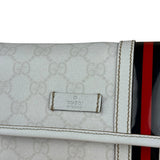 Gucci GG White Coated Canvas Sherry Line Belt Bag