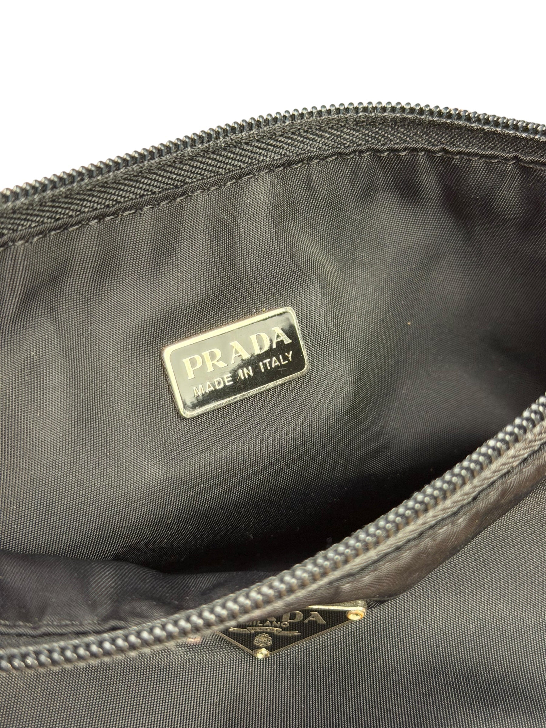 Prada Black Nylon Pochette