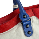 Balenciaga White Multicolor Moto 2Way City Bag