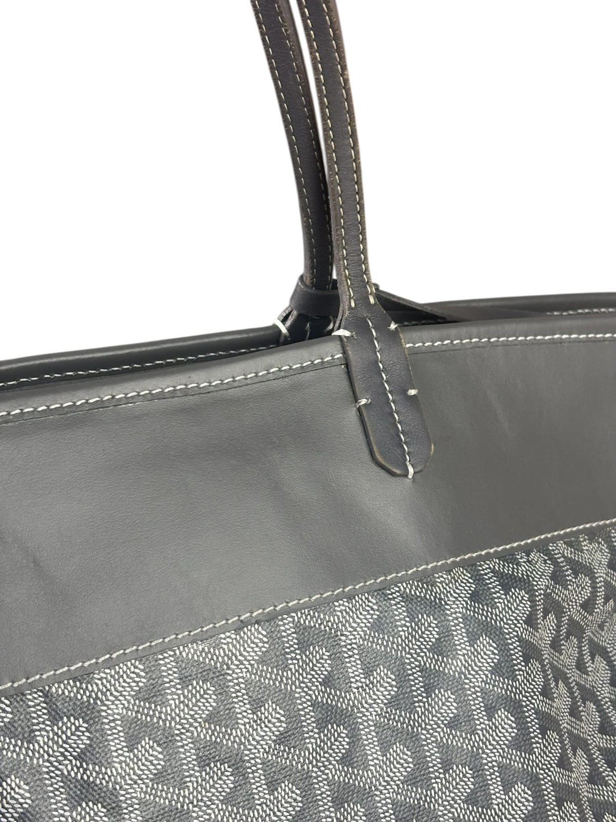 Goyard Grey Leather Bellechasse Medium Tote