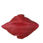 Bottega Veneta Vintage Red Hobo Aquilone Fortune Cookie Shoulder Bag