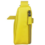 Prada Yellow Saffiano Leather Triangle Shoulder Bag