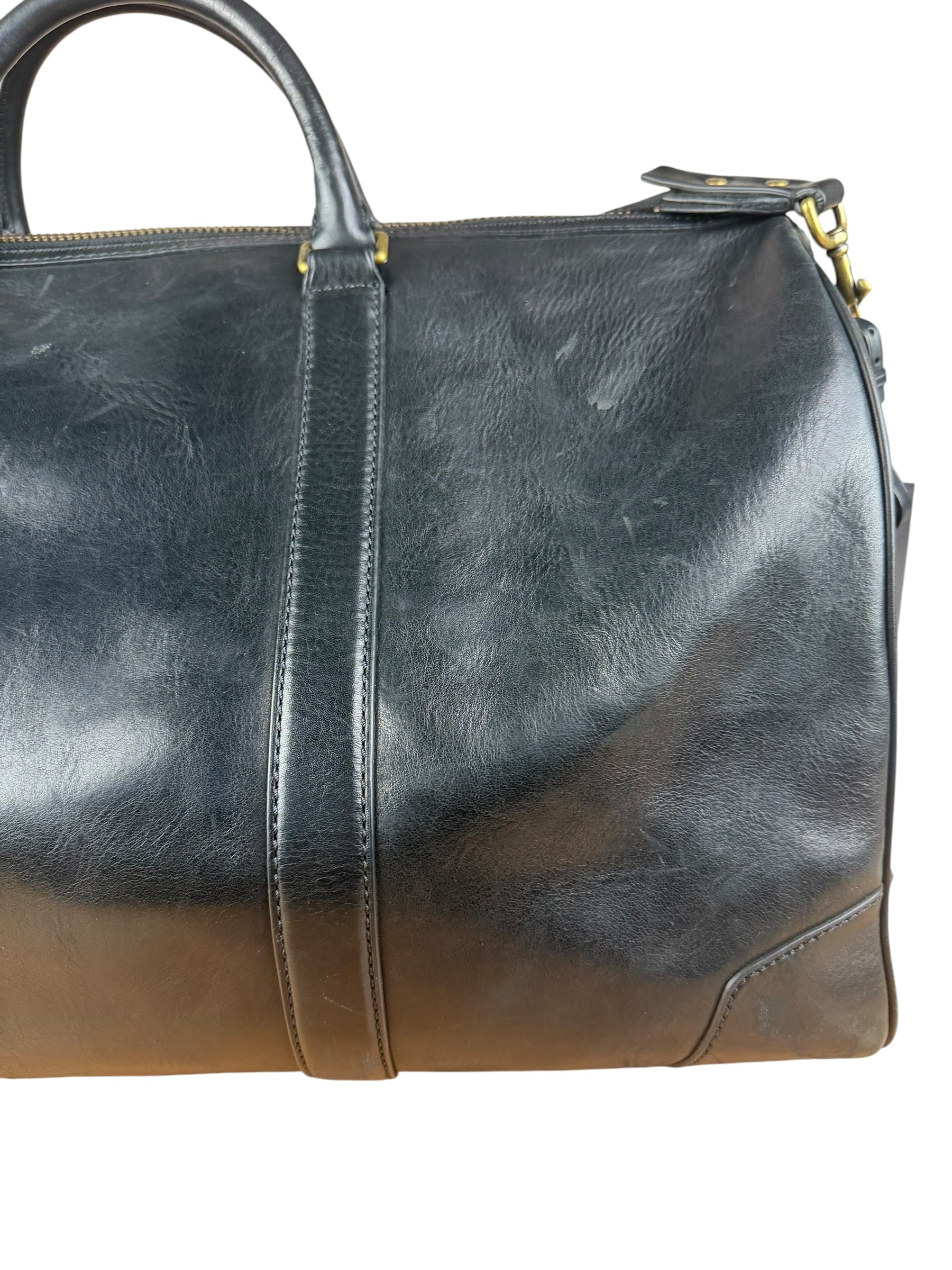 Coach Black Leather Large Duffle
