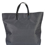 Burberry Grey Nylon/Leather Trim Tote