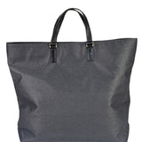 Burberry Grey Nylon/Leather Trim Tote