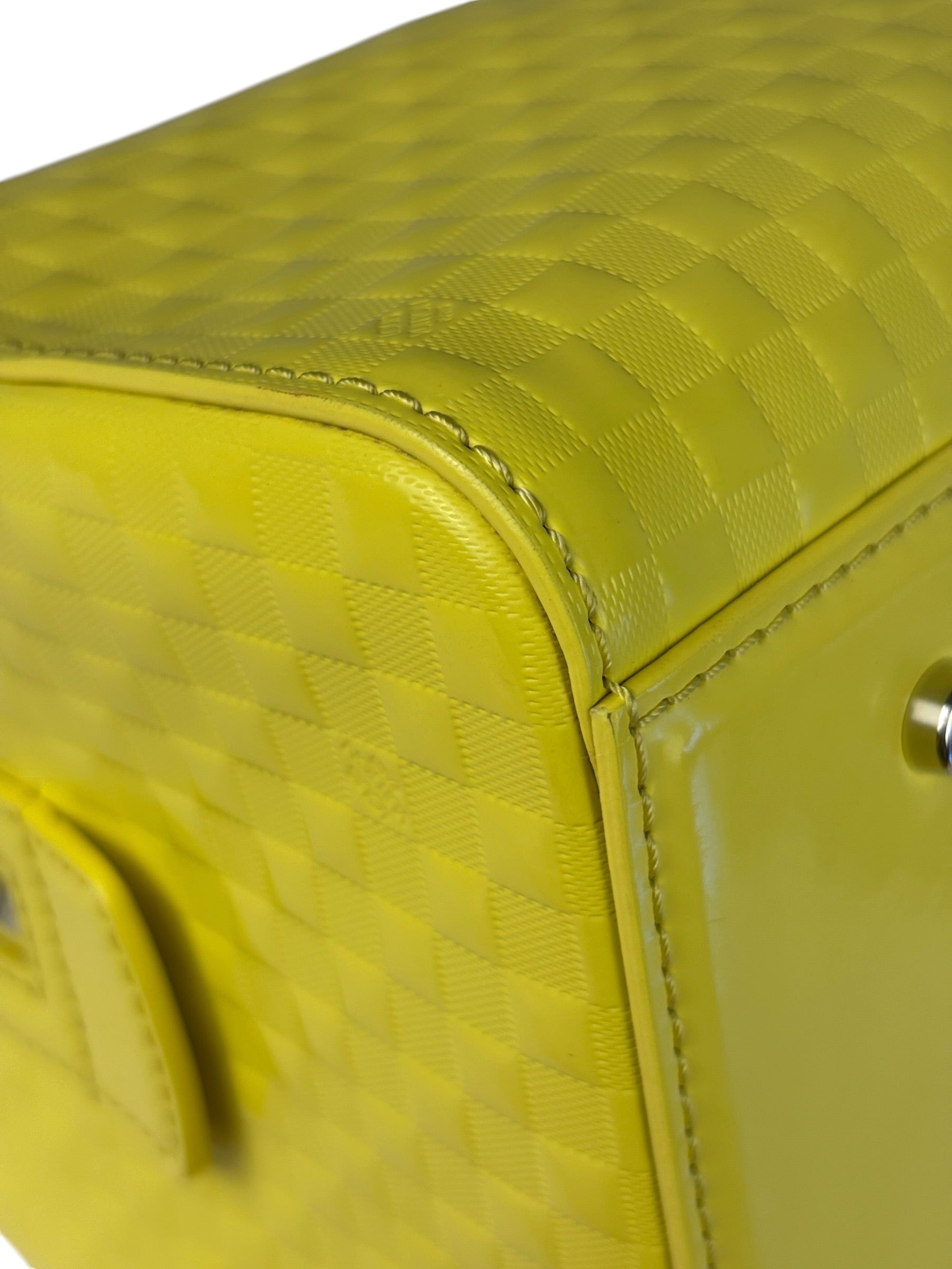 Louis Vuitton Yellow Damier Facette Cube Speedy 20