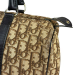 Christian Dior Brown Leather Trotter Boston Handbag