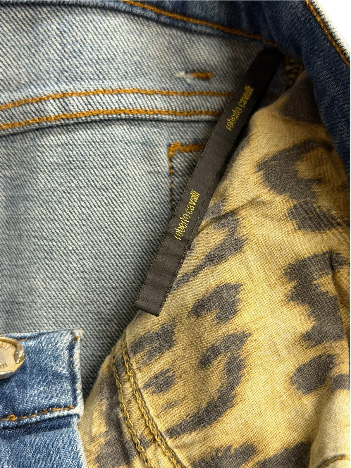 Roberto Cavalli Straight Leg Blue Denim Jeans
