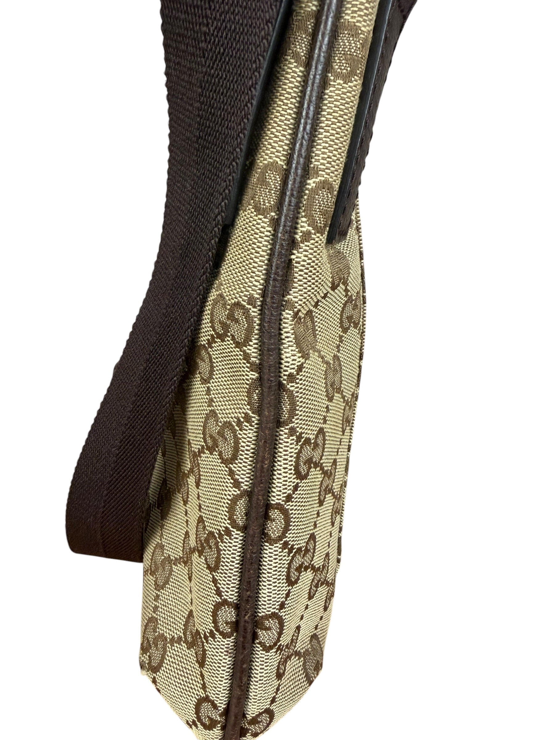 Gucci GG Vintage Beige/Brown Canvas Crossbody Bag