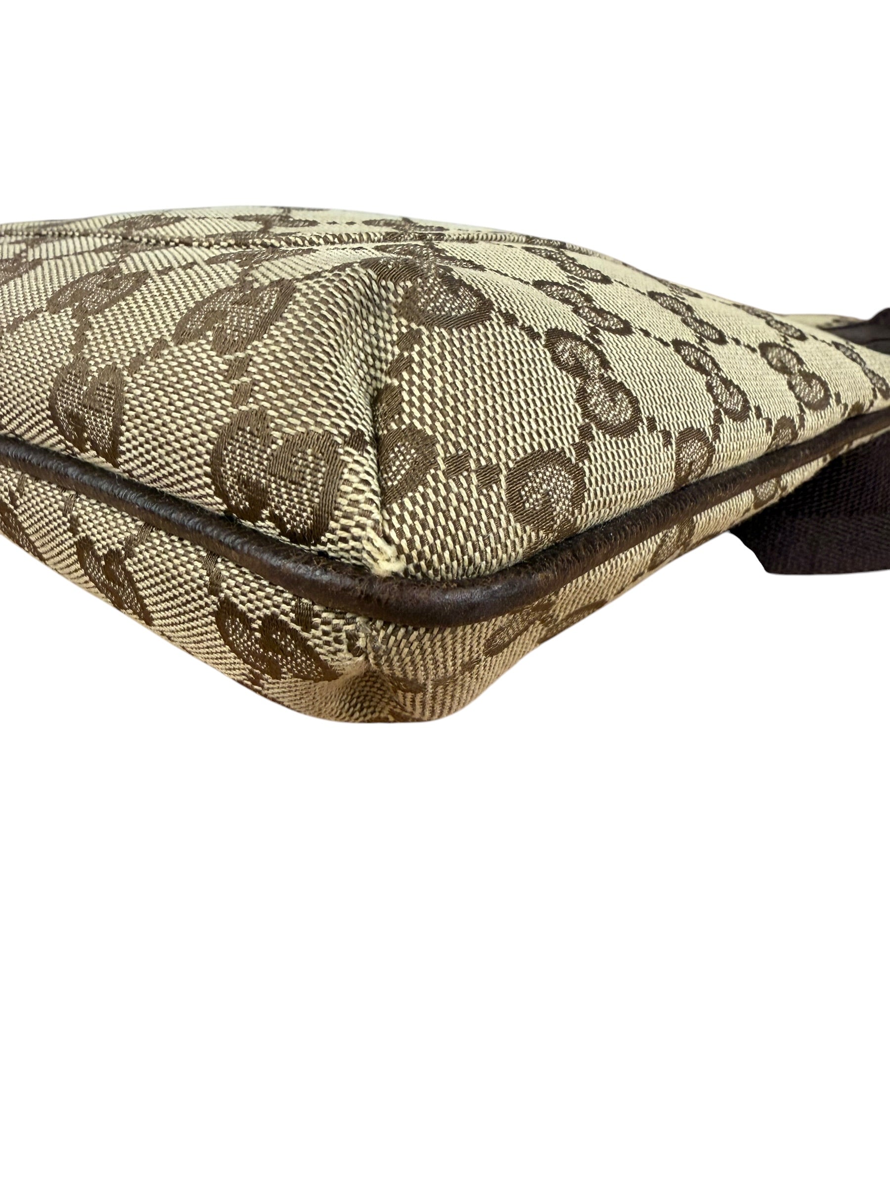 Gucci GG Vintage Beige/Brown Canvas Crossbody Bag