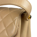 Chanel M Beige Lambskin Envelope Flap 1997