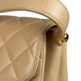 Chanel M Beige Lambskin Envelope Flap 1997