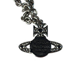 Vivienne Westwood Silver Bas Relief Pendant Necklace