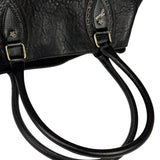Fendi Black Leather Etniko Du Jour Shoulder Bag