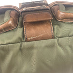 Prada Vintage Green Nylon/Leather Crossbody Bag