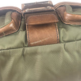 Prada Vintage Green Nylon/Leather Crossbody Bag