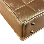 Chanel Gold Calfskin Chocolate Bar Shoulder Bag 2002