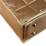Chanel Gold Calfskin Chocolate Bar Shoulder Bag 2002