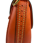 Gucci Orange Leather Snaffle Shoulder Bag