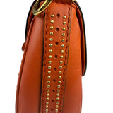 Gucci Orange Leather Snaffle Shoulder Bag