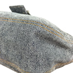 Fendi Light Denim Toned Canvas Baguette Shoulder Bag