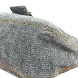 Fendi Light Denim Toned Canvas Baguette Shoulder Bag