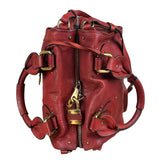 Chloe Red Leather Paddington Medium Satchel Two-Way Bag