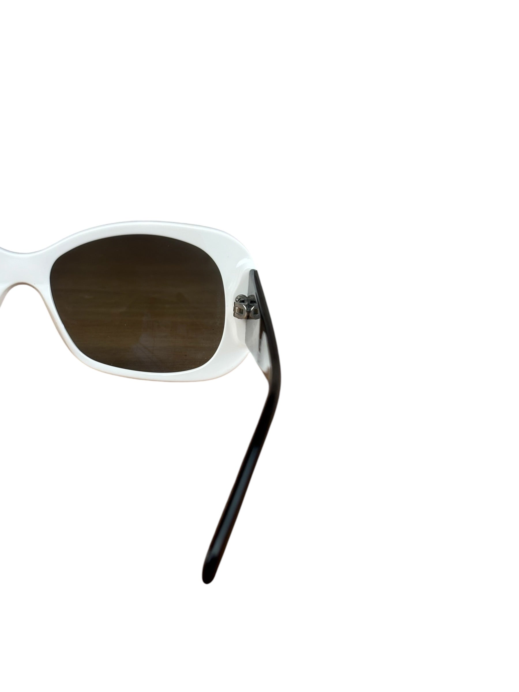 Chanel Vintage Black/White No. 5 Sunglasses