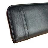 Prada Black Saffiano Leather Long Wallet