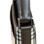 Burberry Vintage Leather Trim House Check Pochette