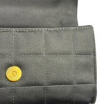 Chanel Black Satin Chocolate Bar Mini East-West Flap Bag