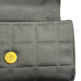 Chanel Black Satin Chocolate Bar Mini East-West Flap Bag