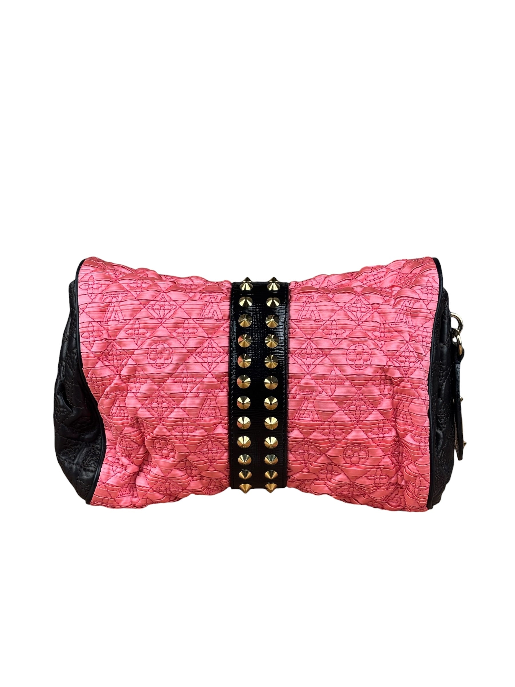 Louis Vuitton Limited Edition Bunny Pink Leather Monogram Coquette Clutch