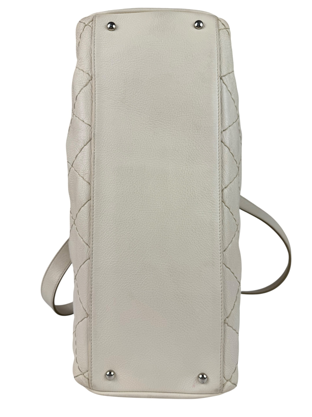 Chanel Beige Quilted Leather Tote 2009