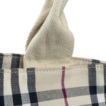 Burberry Vintage Canvas House Check Tote Bag
