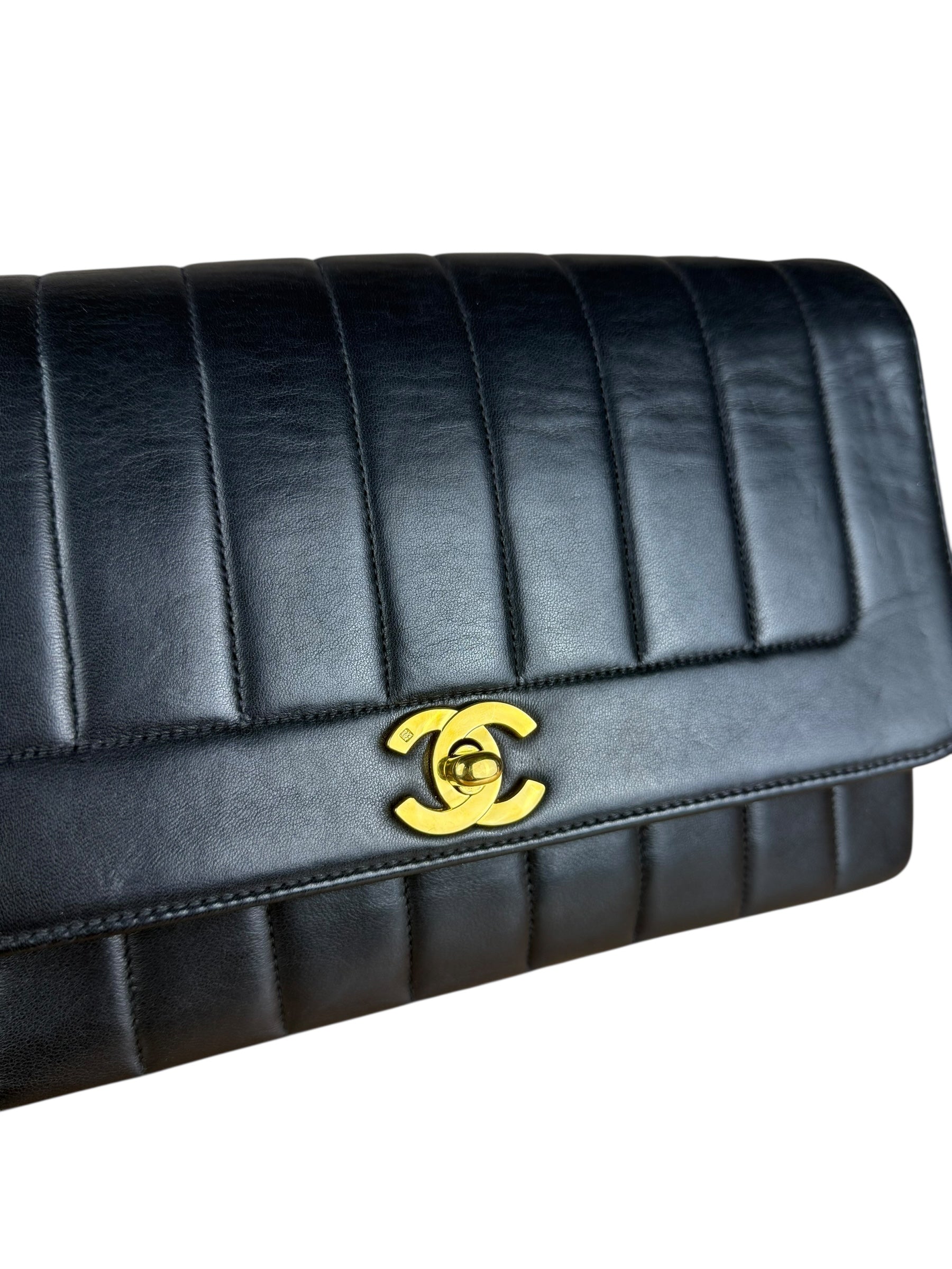 Chanel CC Vertical Quilt Lambskin Flap Bag 2016