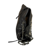 Chanel Black Leather CC Mirrored Mosaic Chain Tote 2008