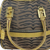 Fendi Vintage Tiger Print Mini Bowler Bag