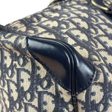 Christian Dior Vintage Navy Blue Trotter Boston Bag