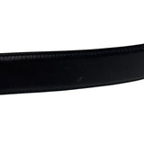 Gucci Black Leather GG Buckle Belt