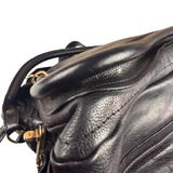 Chloe Black Leather Paraty Shoulder Bag