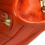 Balenciaga Red Leather Mini City Bag