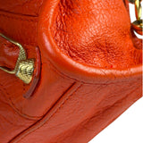 Balenciaga Red Leather Mini City Bag
