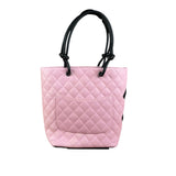 Chanel Black/Pink Cambon Quilted Leather Tote Bag 2004
