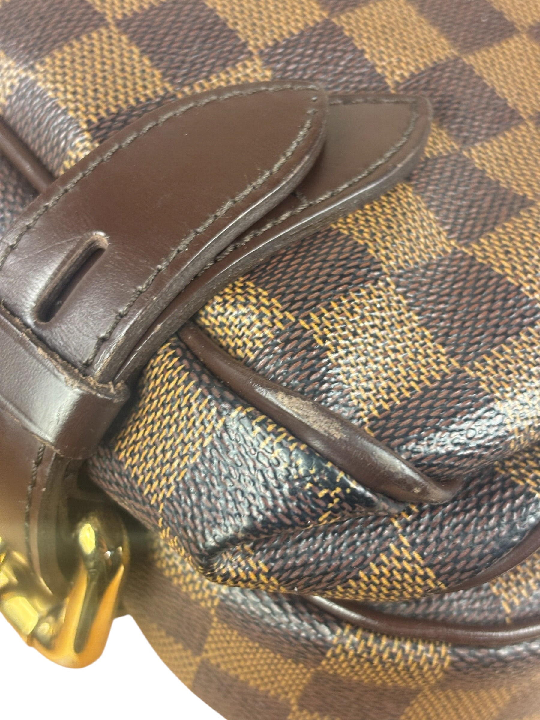 Louis Vuitton Coated Canvas Damier Ebene Highbury Shoulder Bag