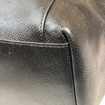 Coach Black Pebbled Leather Ava Zip Tote