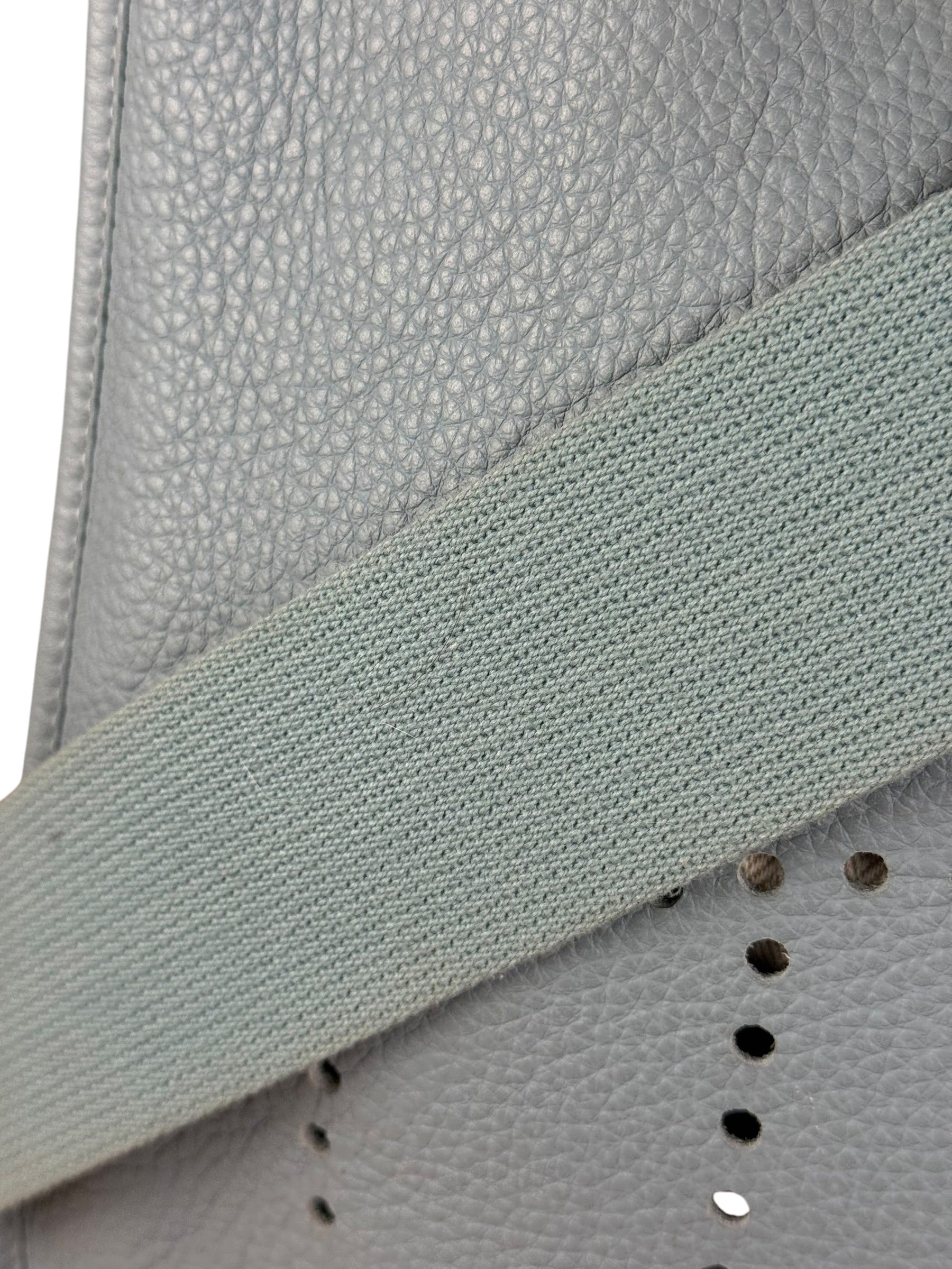 Hermes Evelyne Clemence Light Blue Leather Shoulder Bag