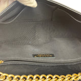 Chanel Black Leather Braided Boy Flap Shoulder Bag 2014
