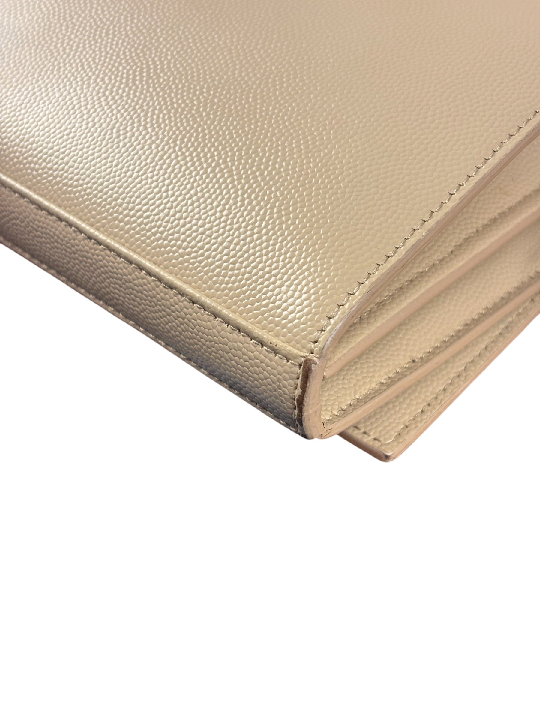 Yves Saint Laurent Cream Embossed Leather KateCrossbody Bag